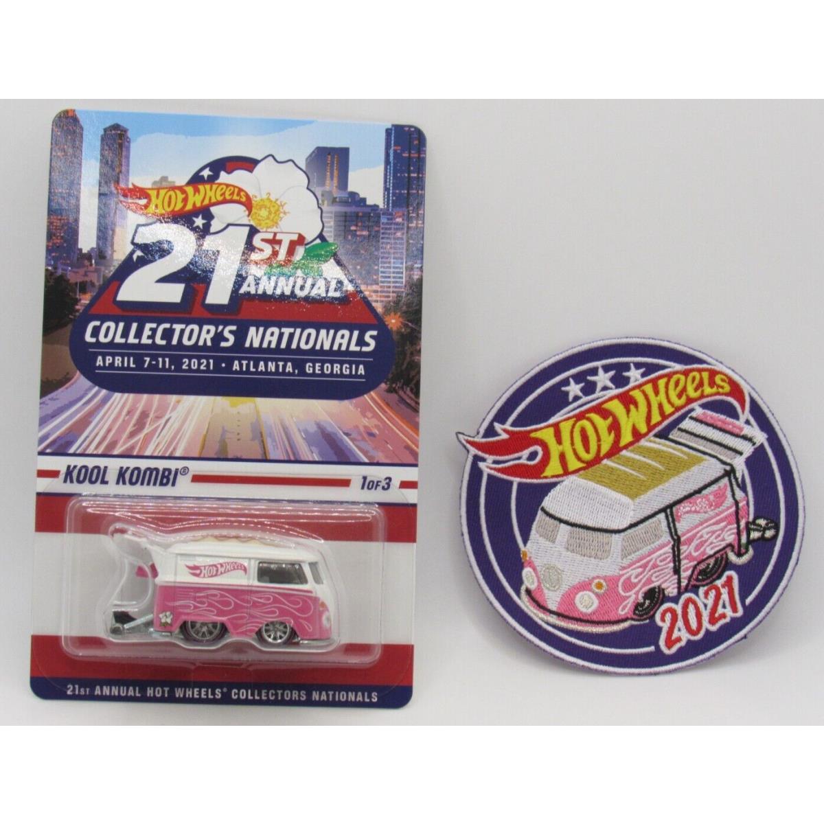 Hot Wheels 21st Nationals/convention Kool Kombi VW Bus Volkswagen Pink w/ Patch