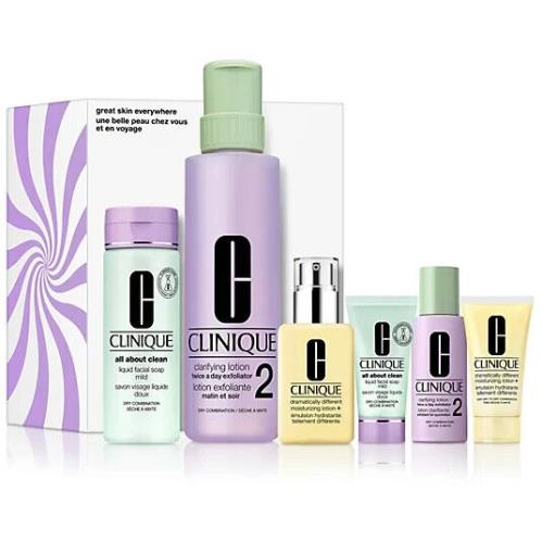Clinique Great Skin Everywhere 3-Step Set For Dry Combination Skin Types 1 2