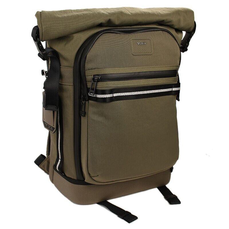 Tumi Sand Alpha Bravo Ally Roll Top Backpack 15 Laptop Compartment