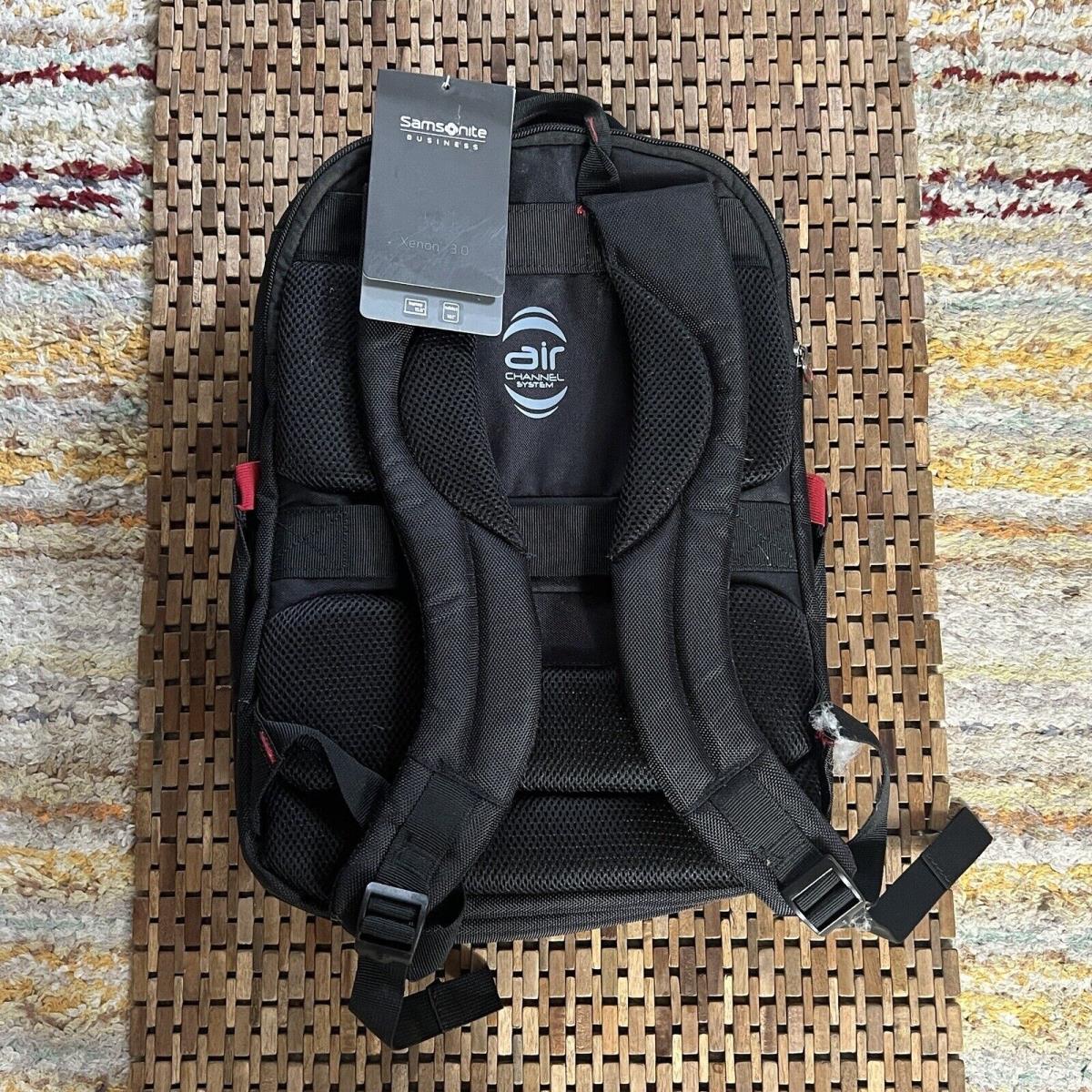 Samsonite Xenon 3 Backpack Laptop Bag Black 15.6in Multipocket Double Strap