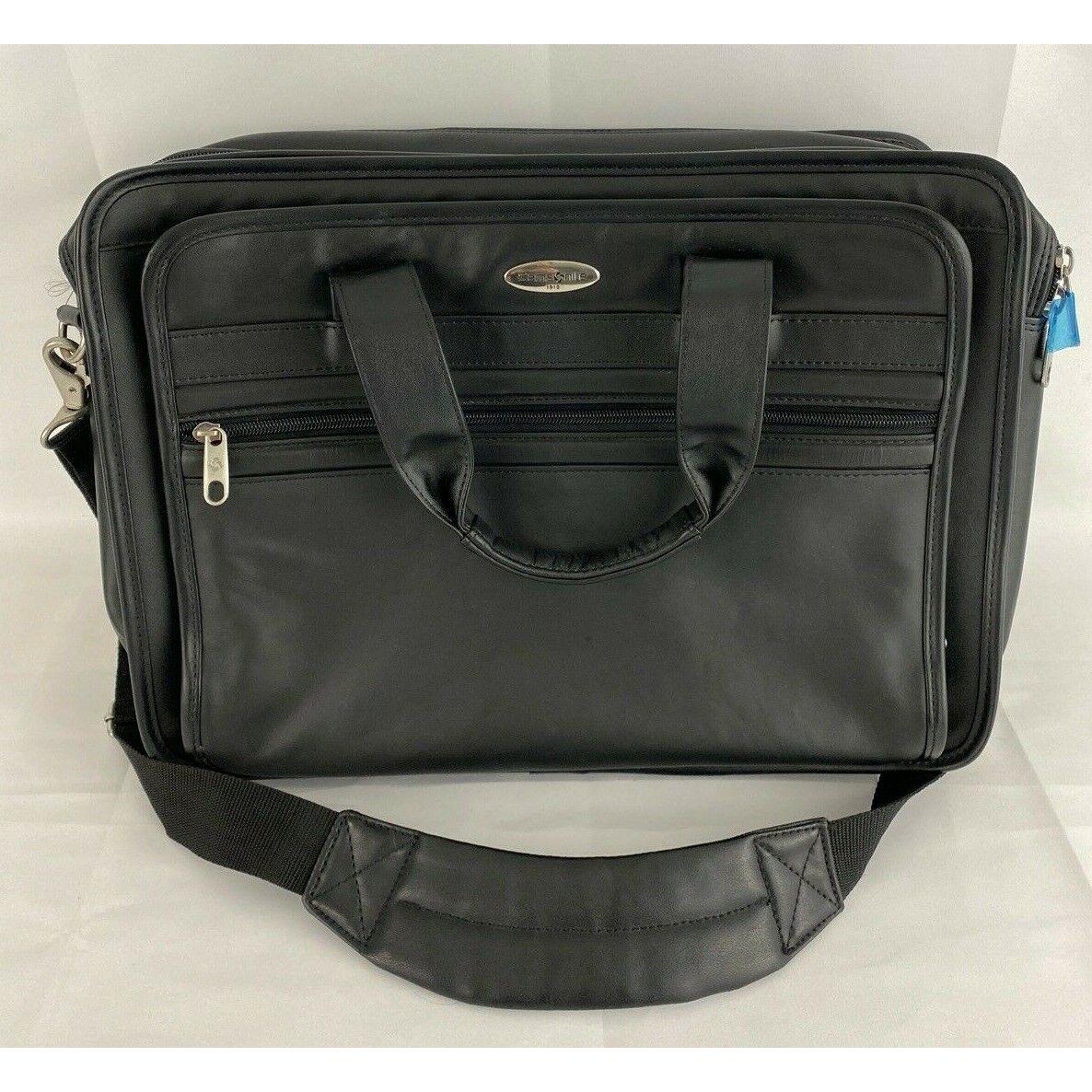 Samsonite Double Compartment Black Laptop Carry On Case - No Tag