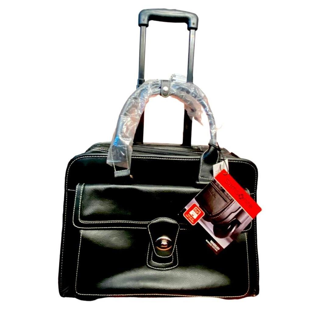 Heritage Travelware Samsonite Wheeled 15.4 Laptop Briefcase Business Tote Bag