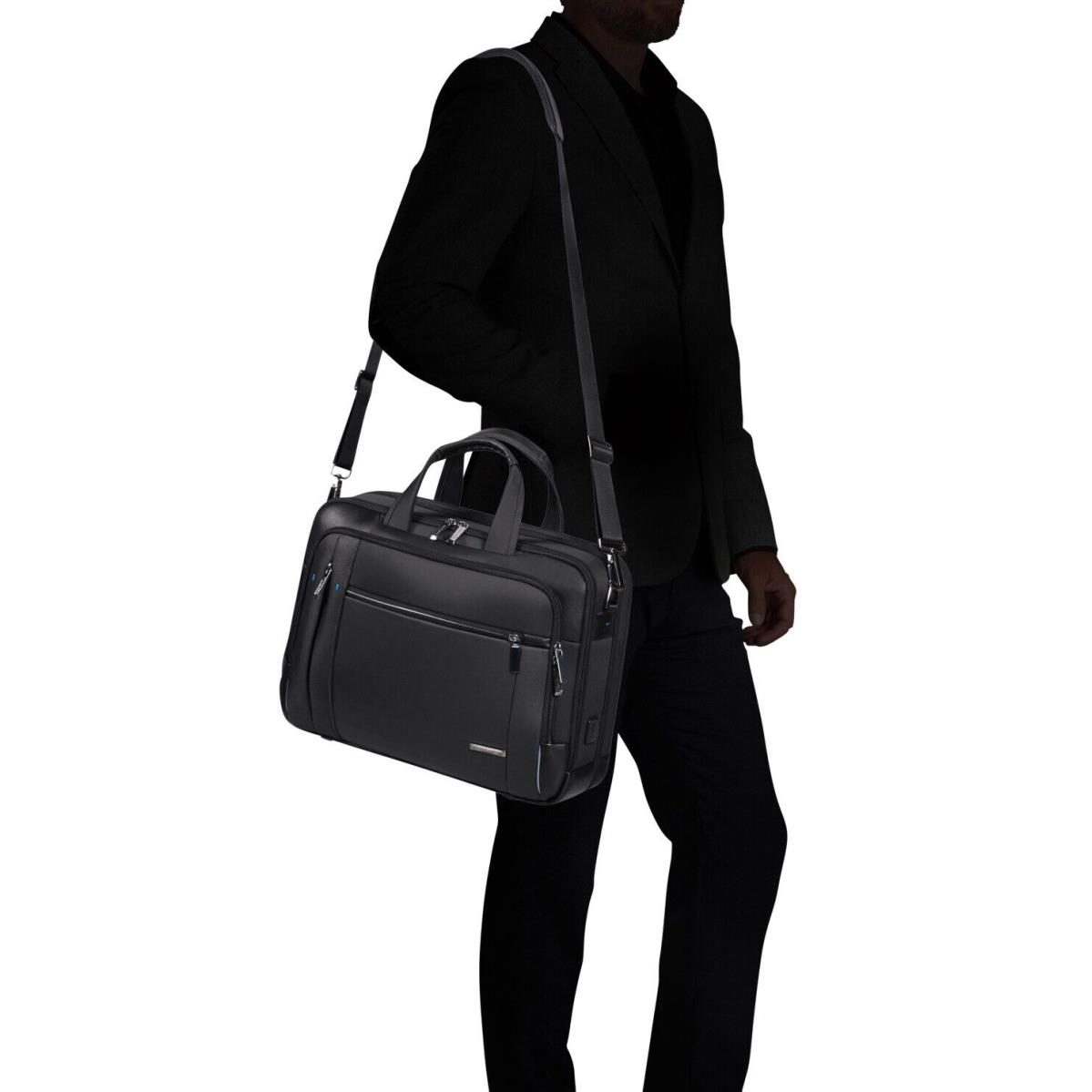 Samsonite Spectrolite Bailhandle 15.6 Exp Black Briefcase Laptop Travel Bag