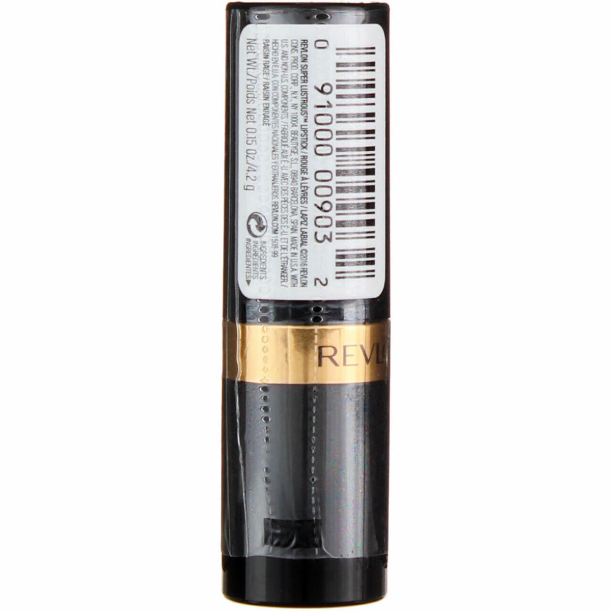 4 Pack Revlon Super Lustrous Lipstick Creme Raisin Rage 630 0.15 fl oz