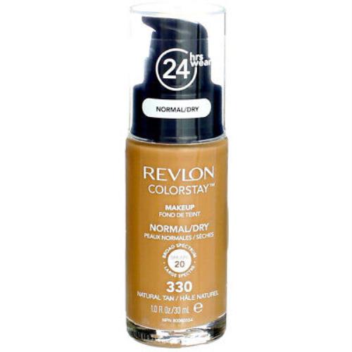 3 Pack Revlon Colorstay Makeup Foundation For Normal Dry Skin Natural Tan
