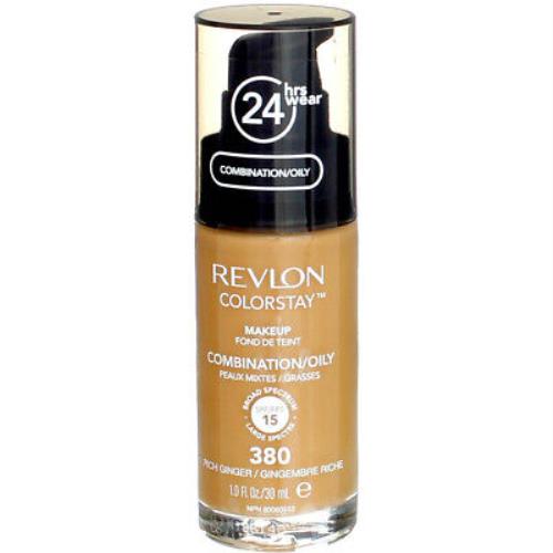 5 Pack Revlon Colorstay Makeup Foundation For Combination Oily Skin Rich