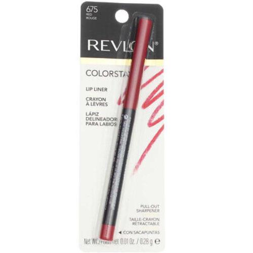 4 Pack Revlon Colorstay Lipliner Red 675 0.01 oz - Red