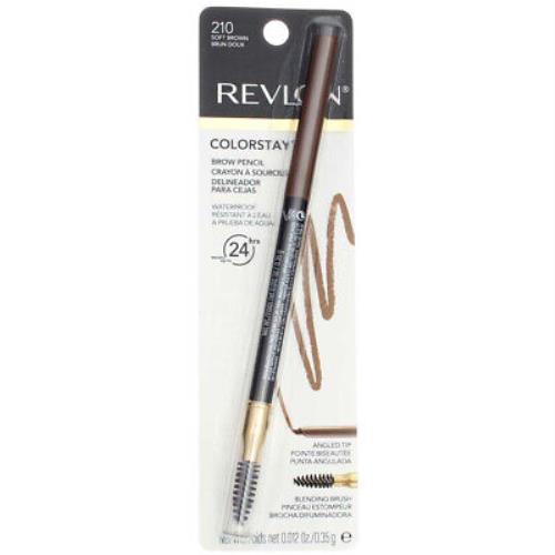 4 Pack Revlon Colorstay Eyebrow Pencil Soft Brown 0.3 oz