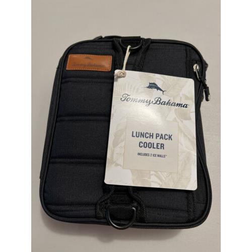 Tommy Bahama Lunch Pack Cooler Black Gray 5 Layers Of Insulation Expandable