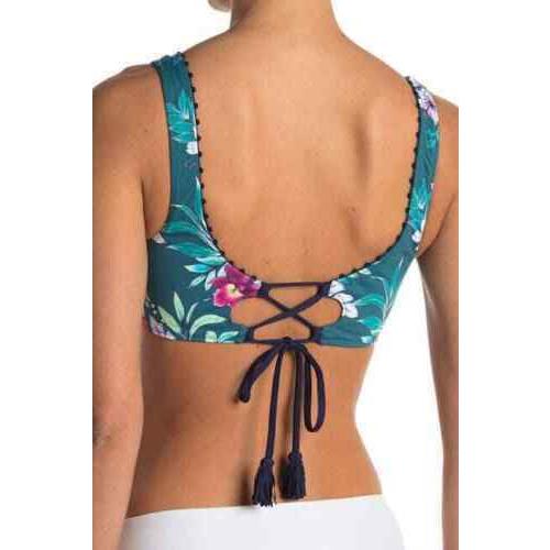 Tommy Bahama Floral Springs Reversible Over The Shoulder Bra Size XS