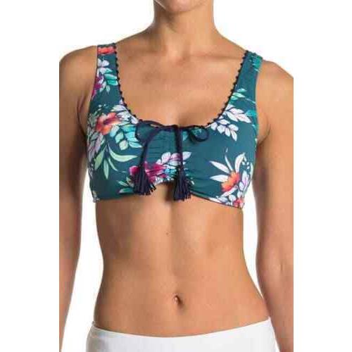 Tommy Bahama Floral Springs Reversible Over The Shoulder Bra Size L