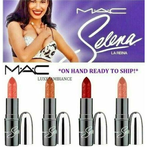 4 X Mac Selena Lipstick Set Inolvidable La Reina Queen of Cumbia Selena Vive