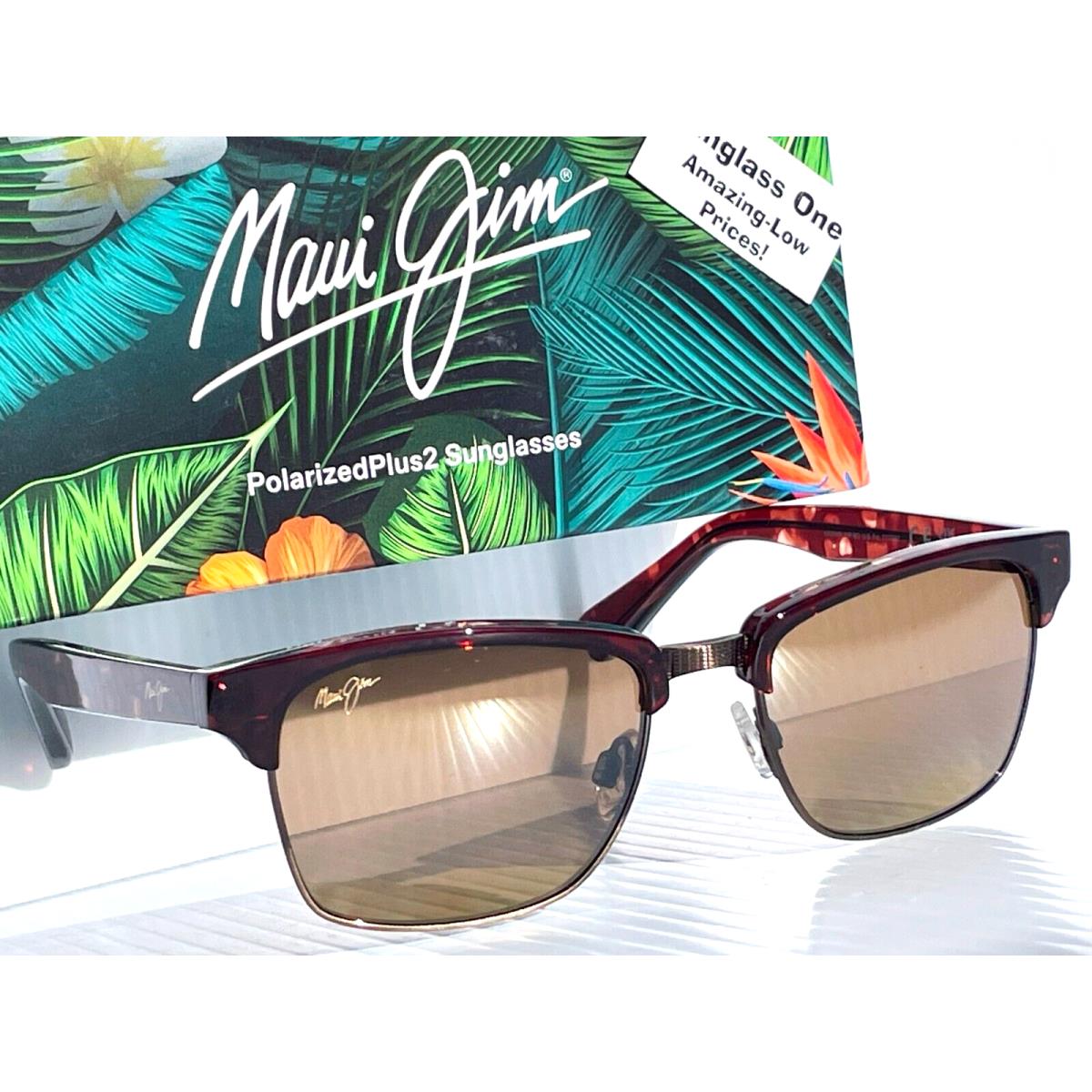 Maui Jim Kawika Tortoise Gold Polarized Hcl Bronze Lens Sunglass H257-16C