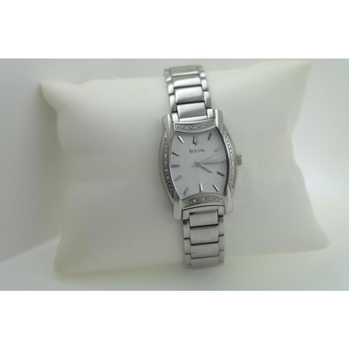 Bulova Watch with Diamonds For Women Stainless Steel C837499