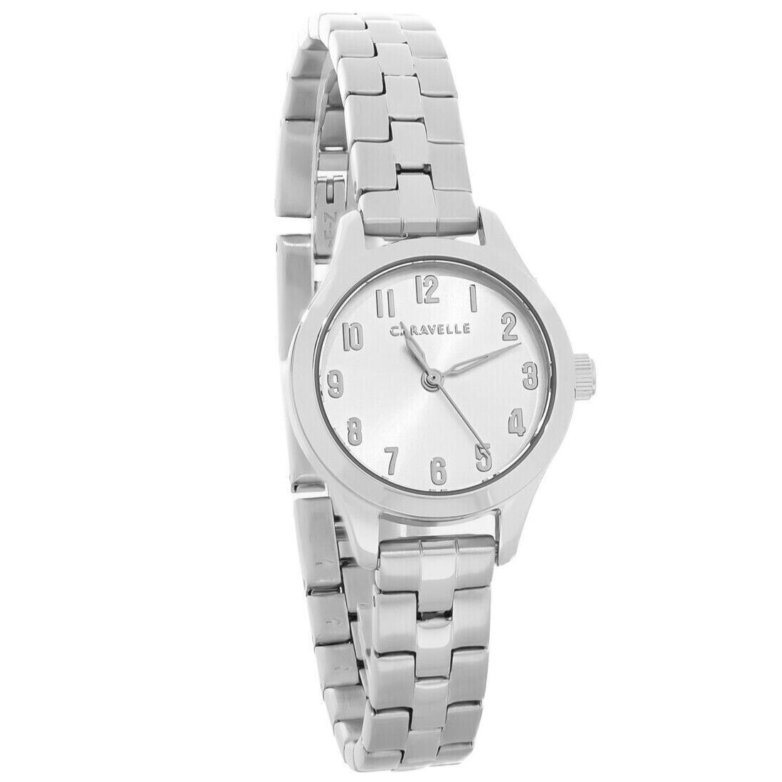 Caravelle By Bulova Classic Ladies Stainless Steel Quartz Watch 43L209