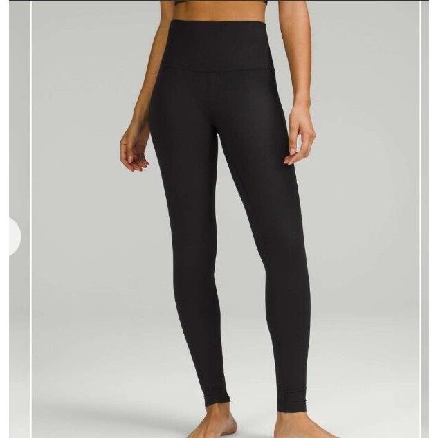 Lululemon Align Ribbed 6 High-rise Pant 25 Black Full Length