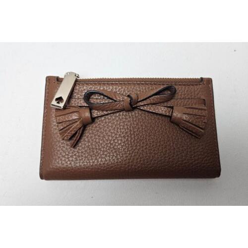 Kate Spade Hayes Warm Gingerbread Small Bi-fold Wallet