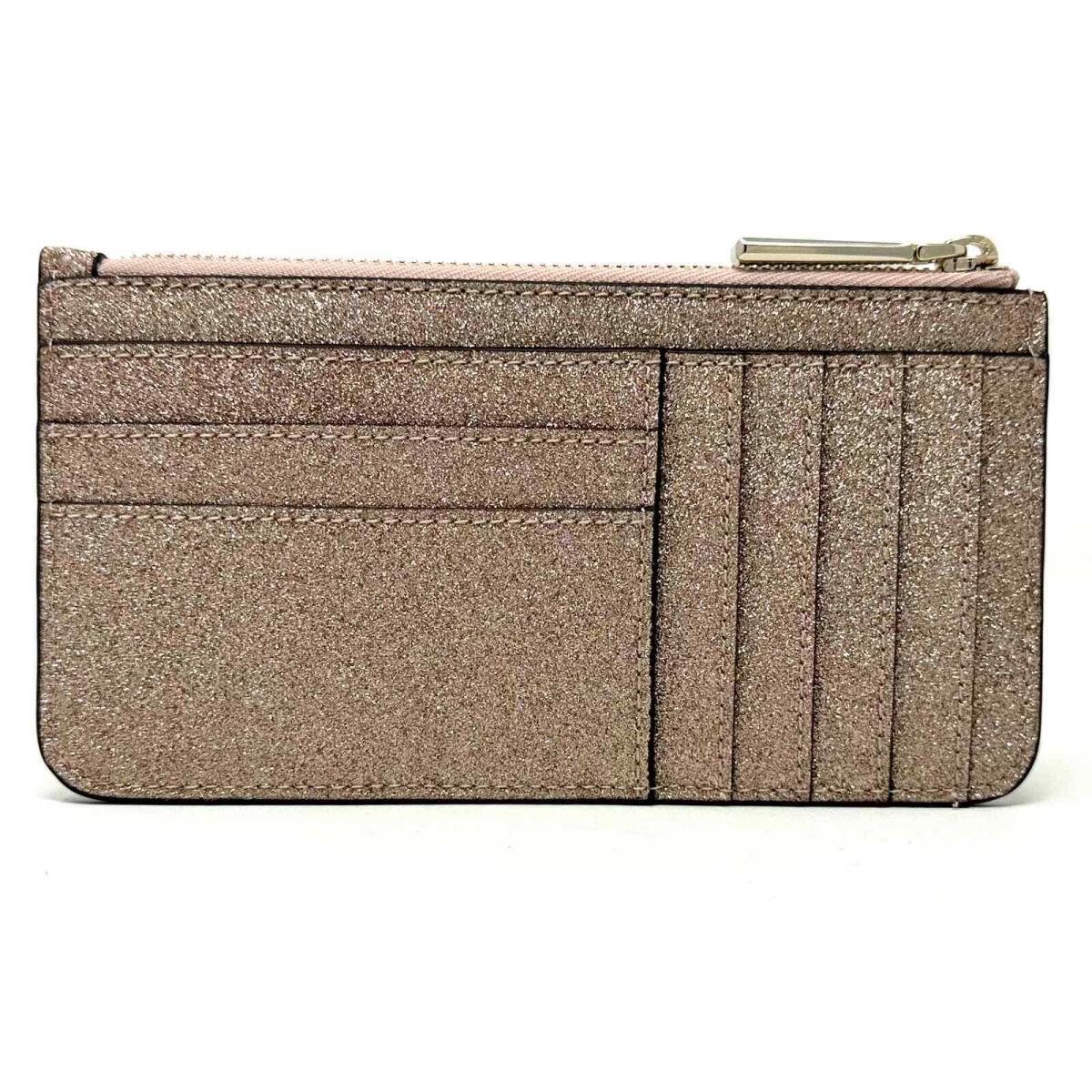 Kate Spade Tinsel Boxed Large Slim Card Holder in Rose Gold K9256