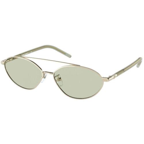 Tory Burch Women`s Sunglasses Oval Frame Solid Mint Green Lens 6088 33136V