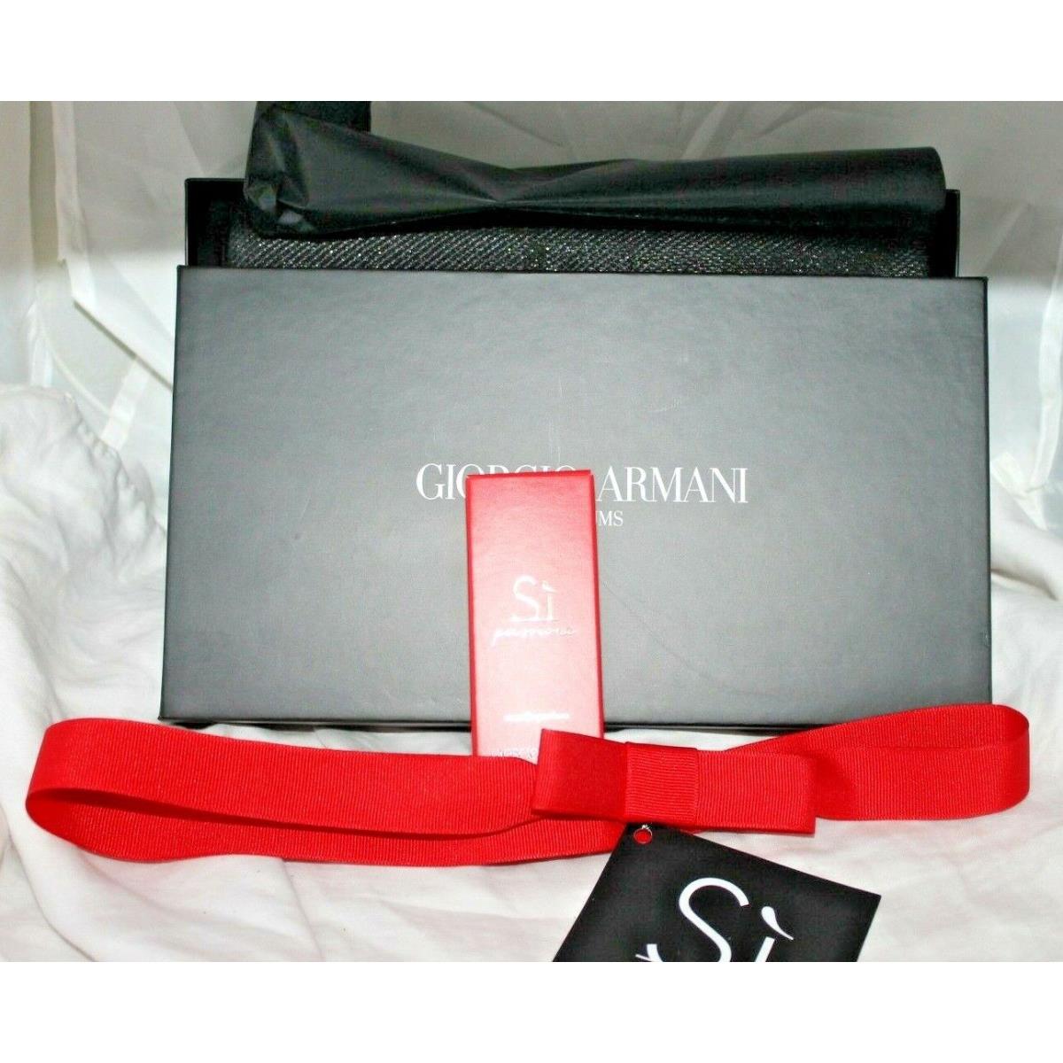 SI Passione Giorgio Armani Gift Set Beautiful Evening Bag .5 OZ Spray