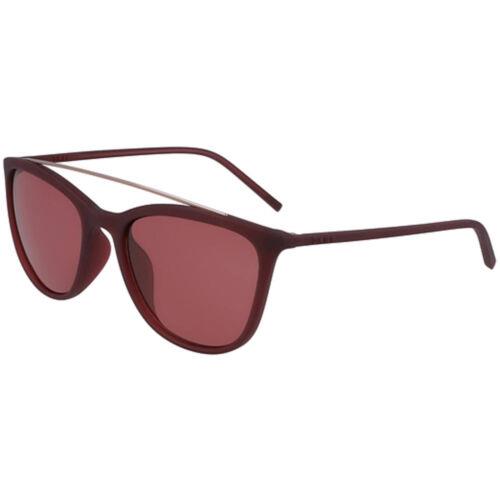 Dkny Women`s Sunglasses Oxblood Plastic Cat Eye Frame Red Lens Dkny DK506S 605