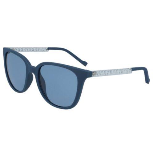 Dkny Women`s Sunglasses Teal Plastic Cat Eye Frame Blue Lens Dkny DK509S 319