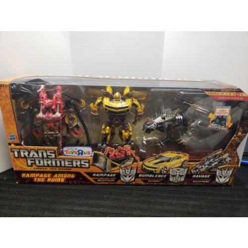 Transformers Rampage Among The Ruins 3-Pack Set Toys R Us Exclusive