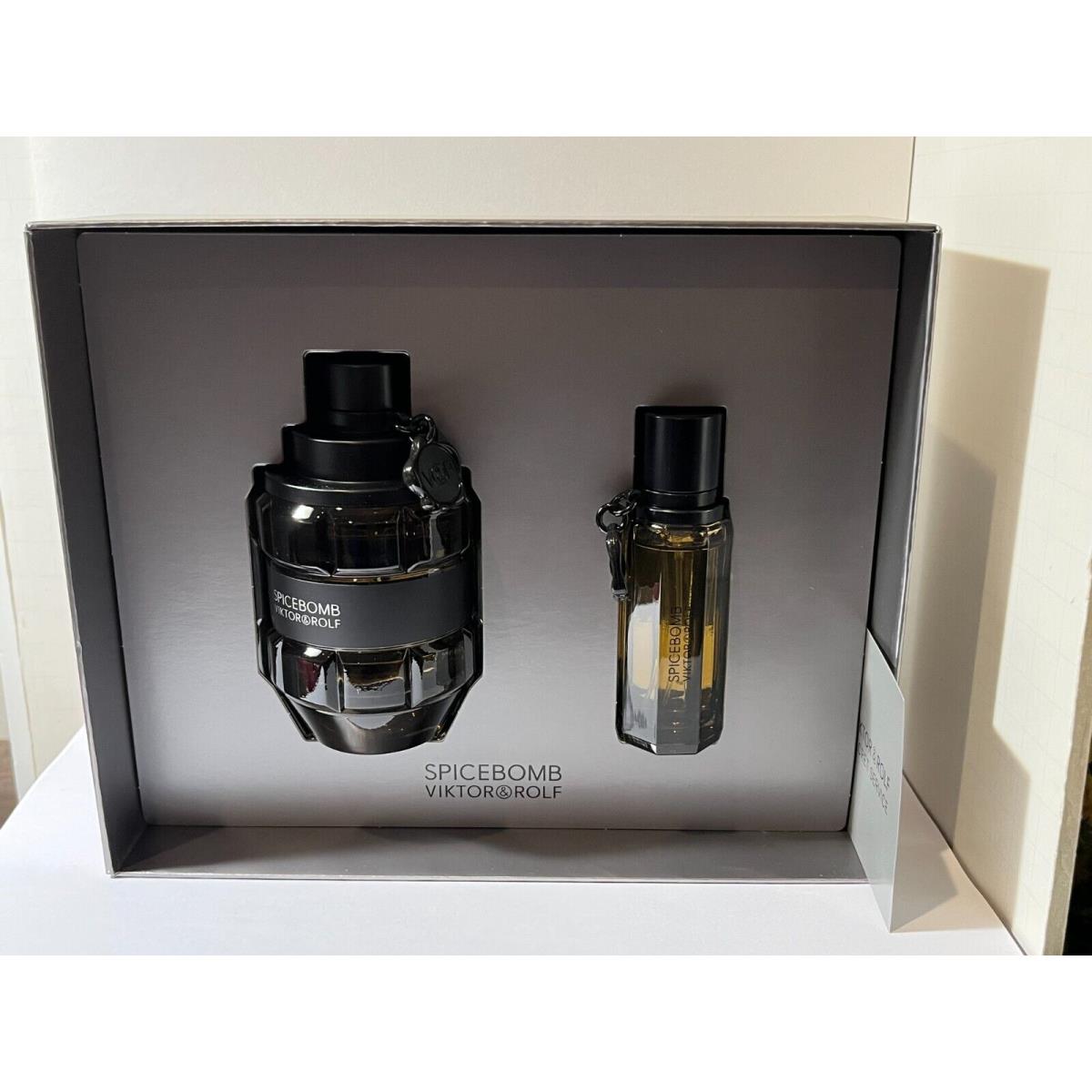 Viktor Rolf Spicebomb Eau De Toilette Spray Gift Set 3.04 OZ + 0.68 OZ