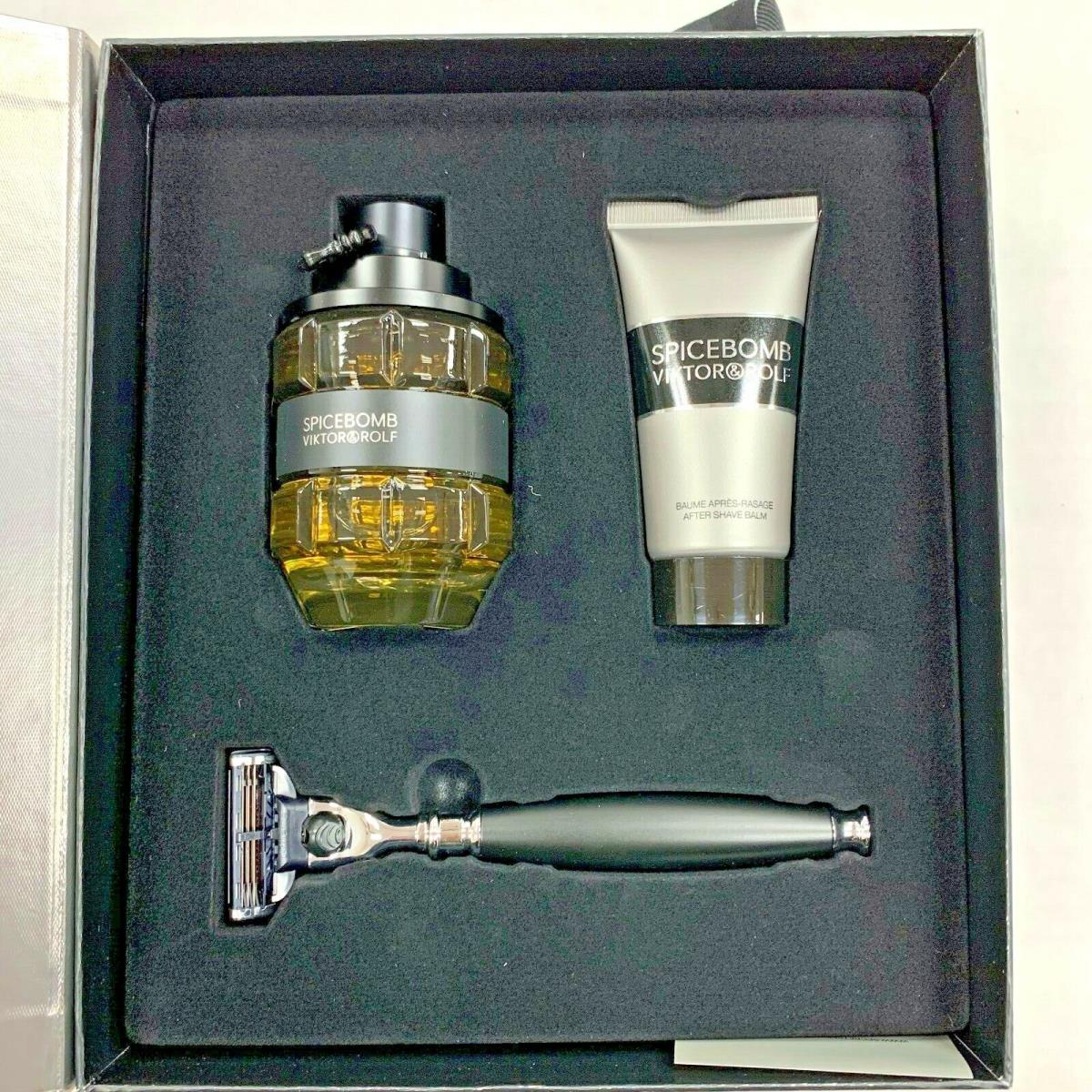 Spicebomb BY Viktor Rolf 3 Pieces Set For Men with 3.0 OZ Edt Spray Box