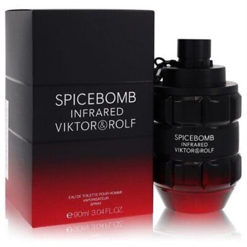 Spicebomb Infrared by Viktor Rolf Eau De Toilette Spray 3 oz For Men