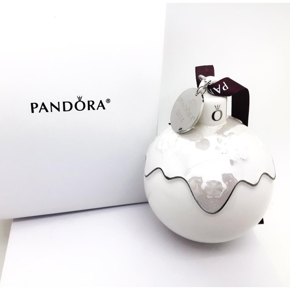 Pandora Limited 2018 Christmas Holiday Porcelain Ornament W/ Gift Box