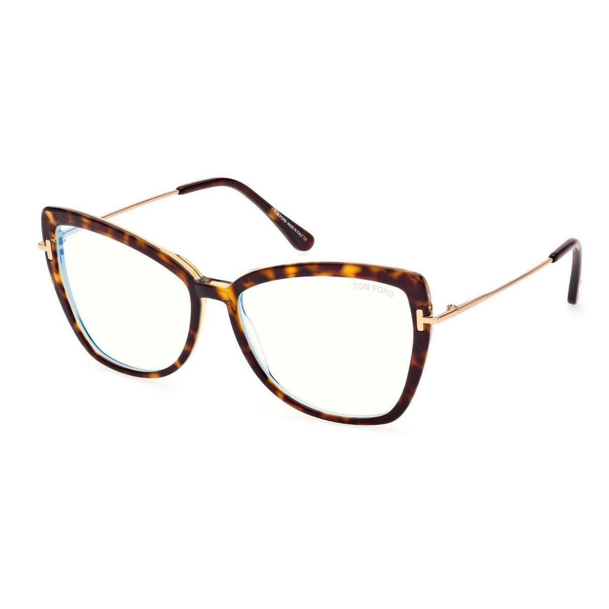 Tom Ford FT 5882-B Blue Block Havana 056 Eyeglasses