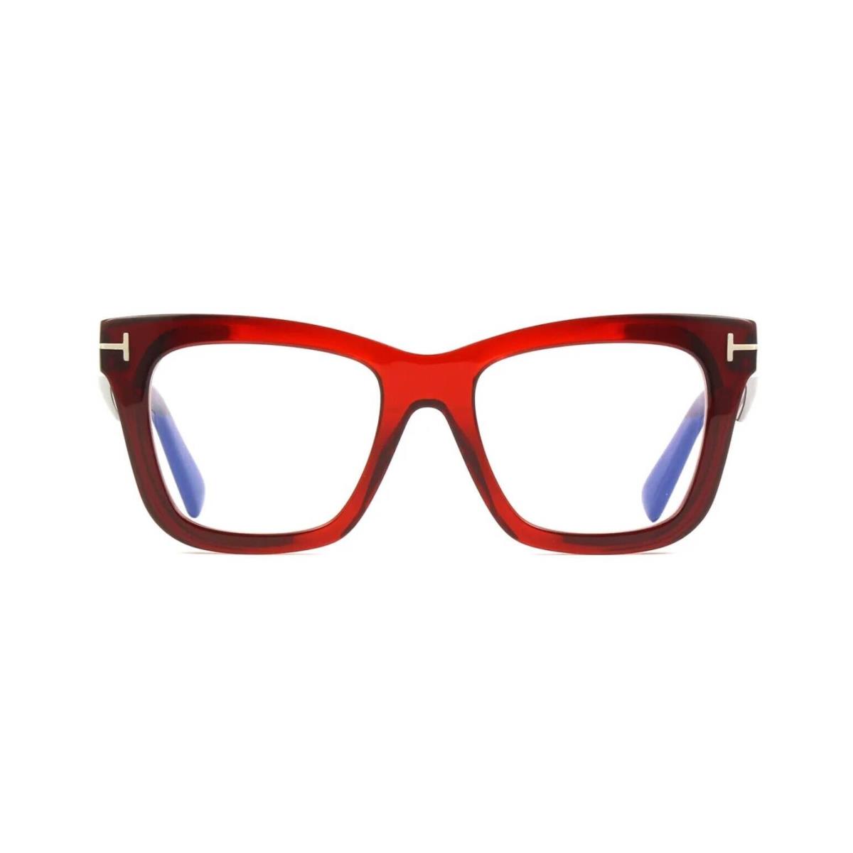 Tom Ford FT 5881-B Blue Block Red Crystal 045 Eyeglasses