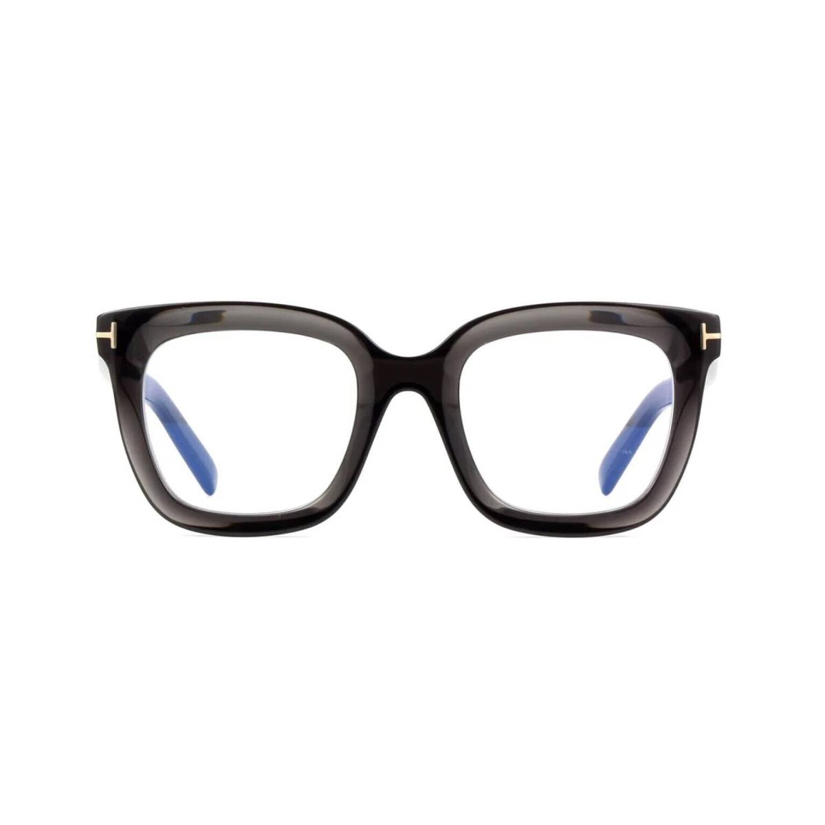 Tom Ford FT 5880-B Blue Block Dark Grey Crystal 020 Eyeglasses