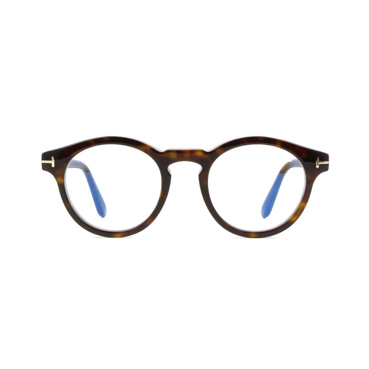 Tom Ford FT5887-B Blue Block Dark Havana 052 Eyeglasses