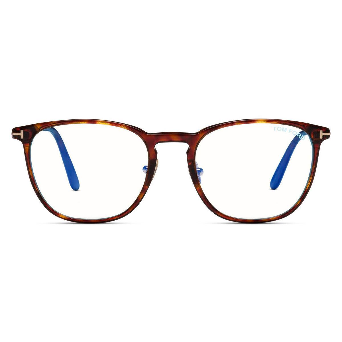 Tom Ford FT5700-B Eyeglasses Shiny Classic Dark Havana 54mm