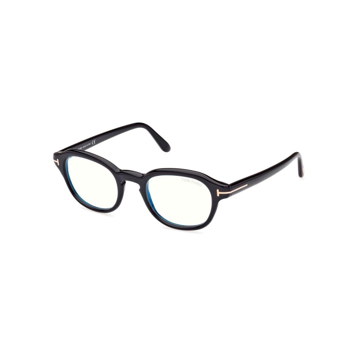 Tom Ford FT5871-B Blue Block Shiny Black 001 Eyeglasses