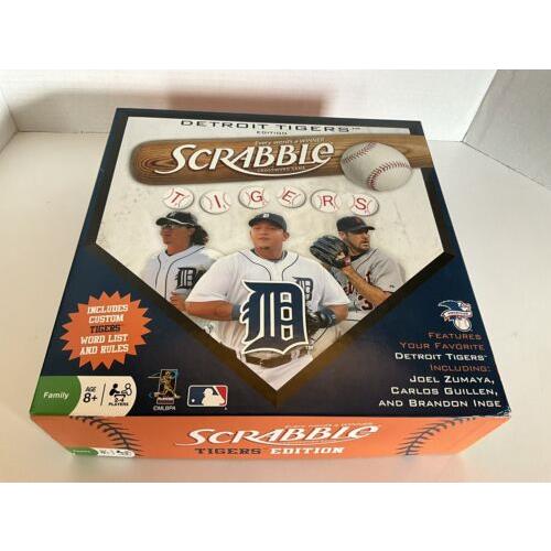 Scrabble Detroit Tigers Collectors Edition Board Game Hasbro 2009 Complete