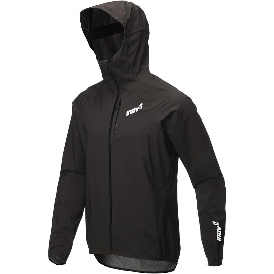 INOV8 INOV-8 Men`s Stormshell Full Zip Weatherproof Lightweight Running Jacket Black