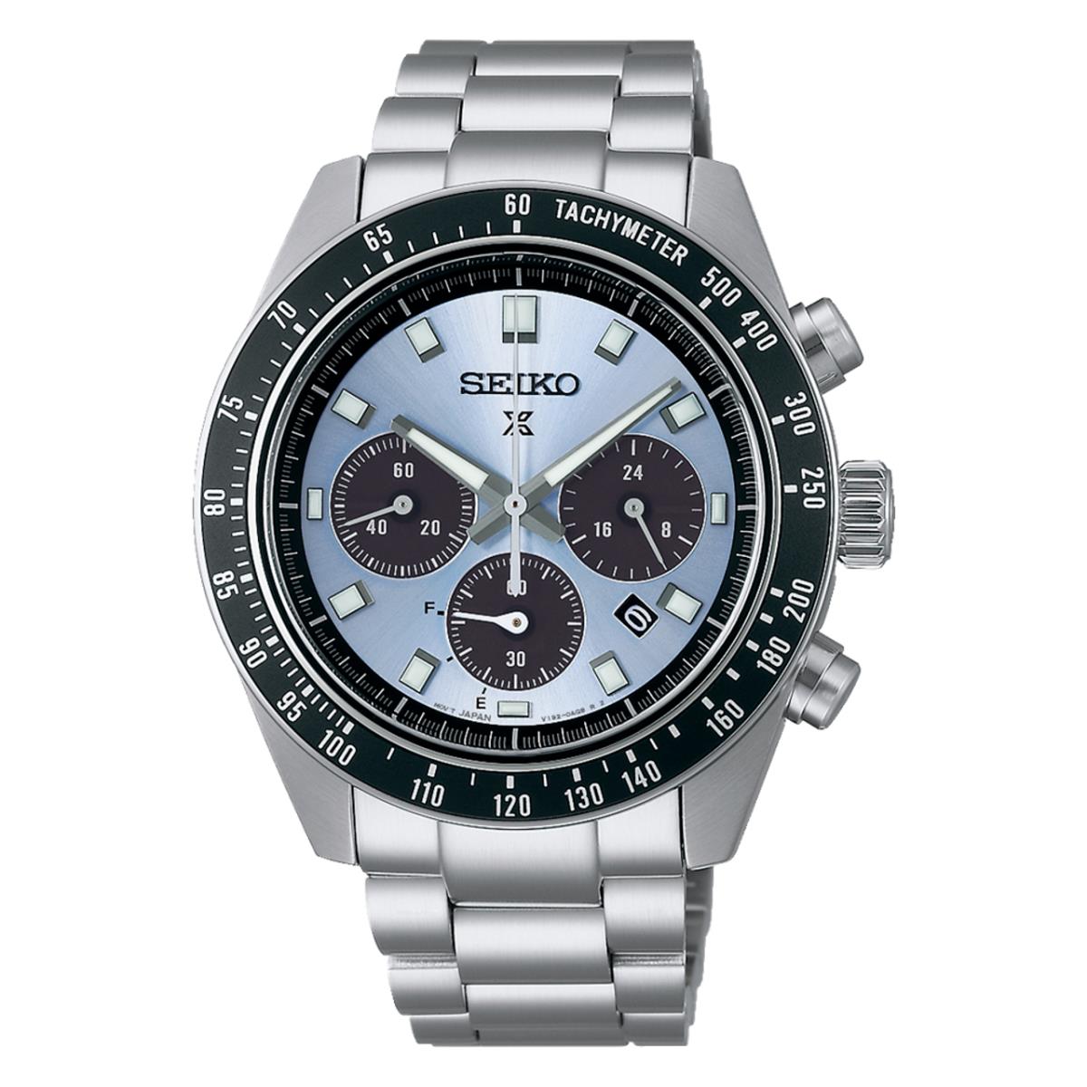 Seiko Men`s Prospex Speedtimer Stainless Steel Bracelet Watch SSC935