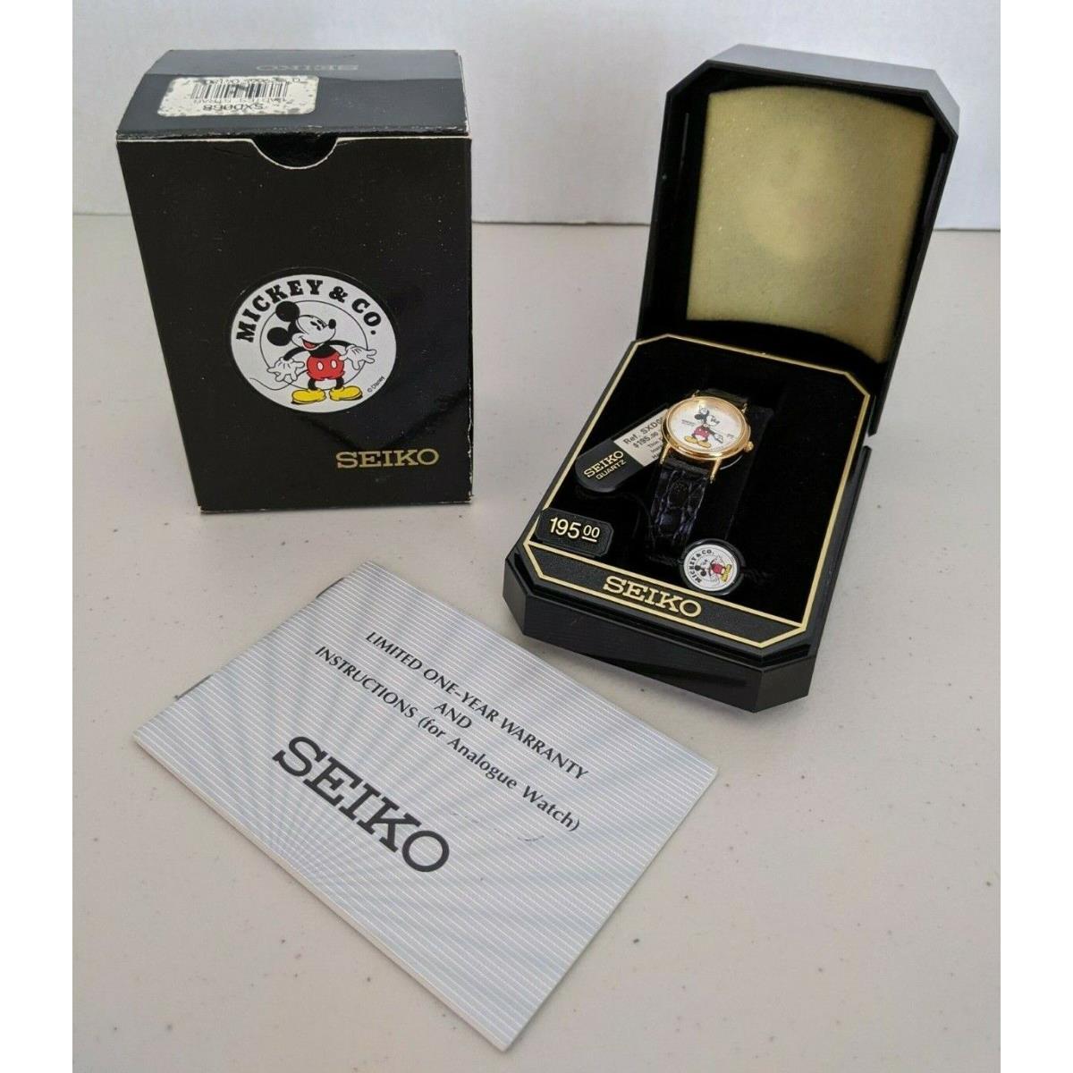 Seiko Ladies Mickey Mouse Watch-mother of Pearl Dial 7N82-6A89 R0 23mm