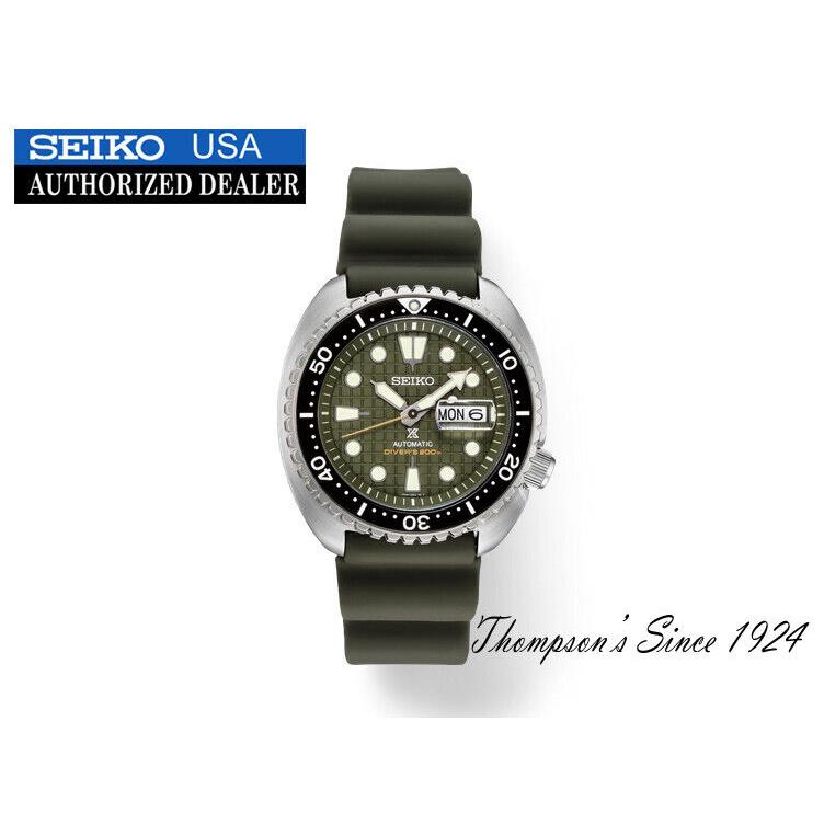 Seiko SRPE05 Men`s Prospex Diver Stainless Steel Automatic Green Dial