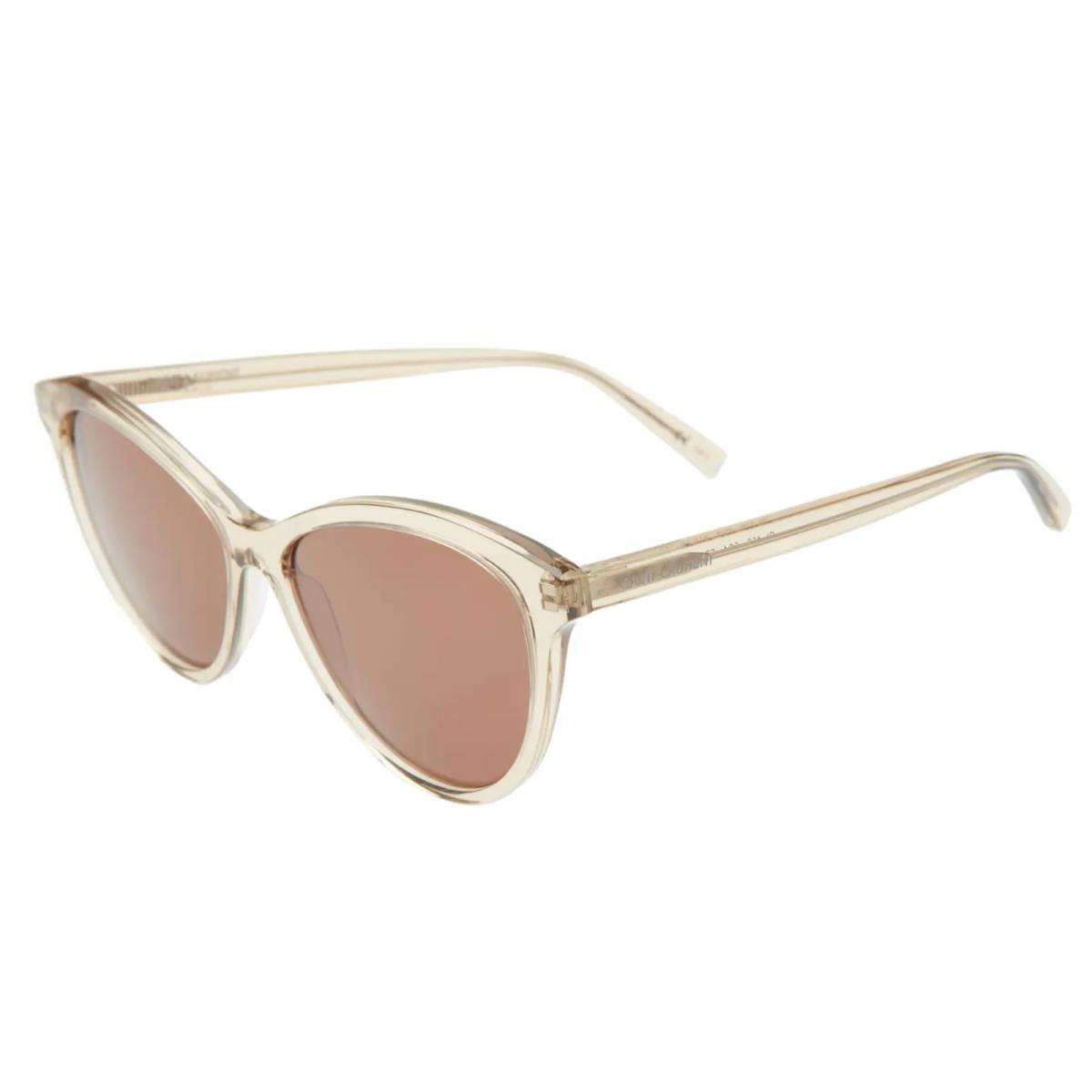 Saint Laurent 57mm Cat Eye Sunglasses in Yellow/brown S3023