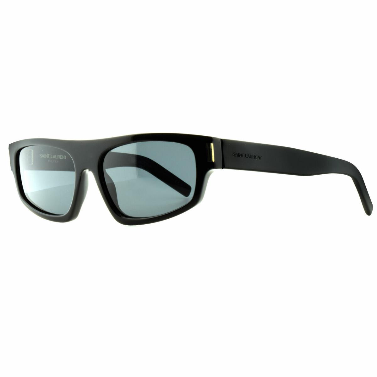 Yves Saint Laurent SL 36 Black Rectangular UV Grey Lens Sunglasses