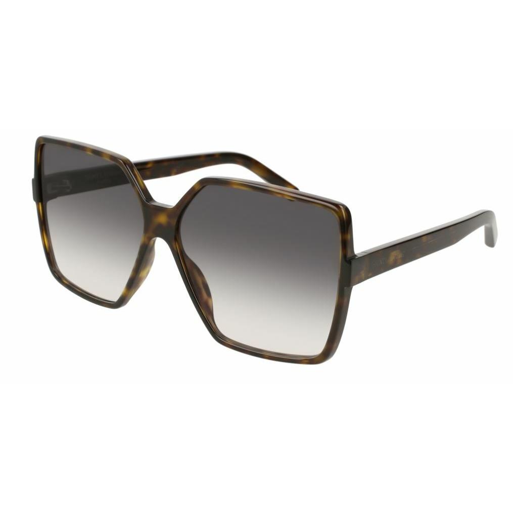 Saint Laurent SL 232 Betty 003 Havana/grey Square Women Sunglasses