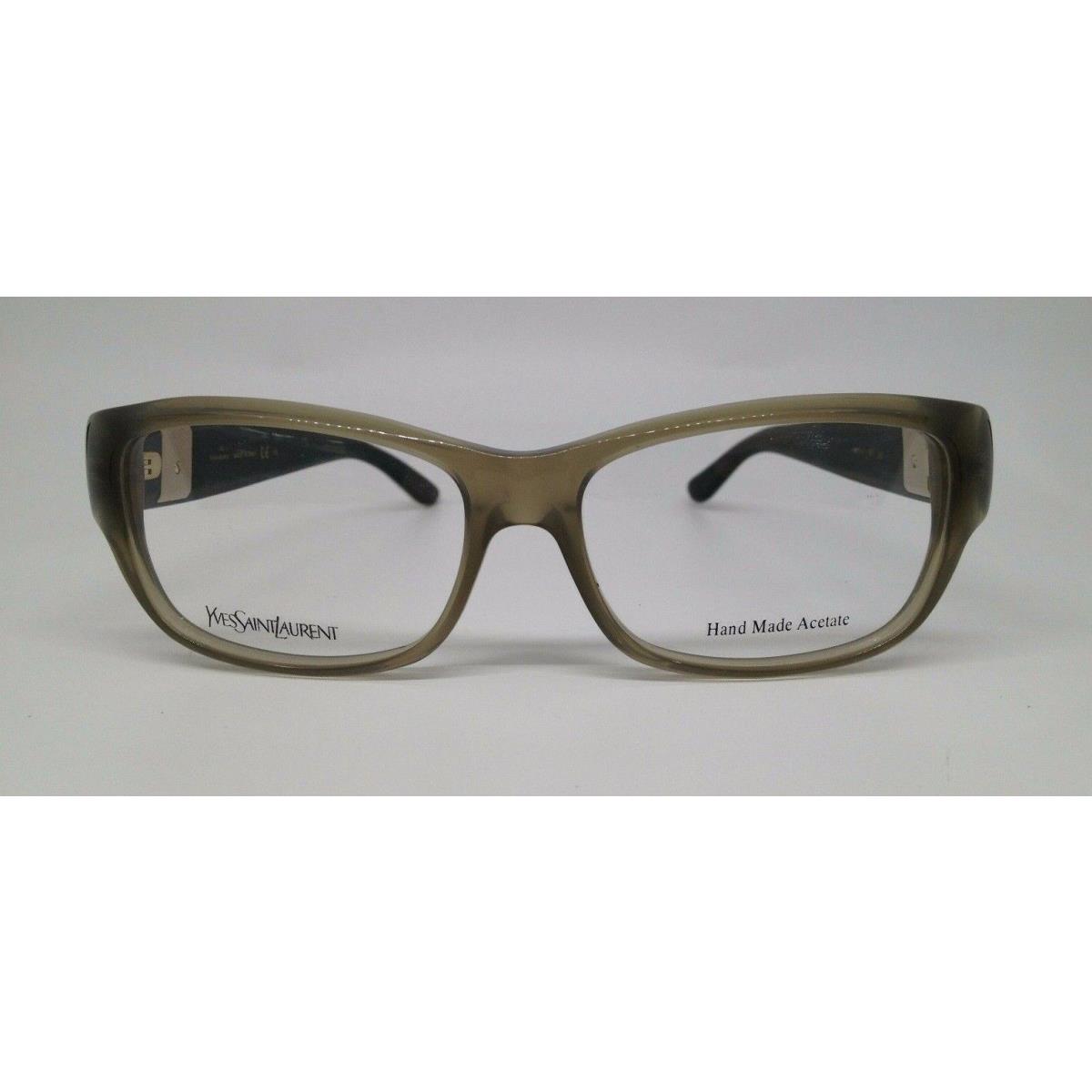 Yves Saint Laurent Ysl 6383 Grey/olive SK8 Plastic Eyeglasses Frame 54-15-140 RX