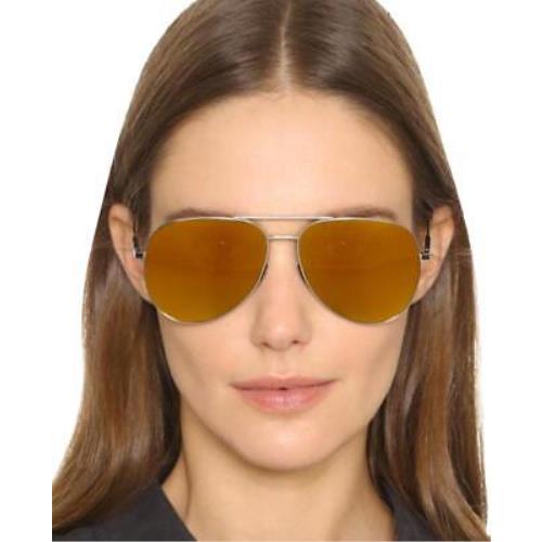 Yves Saint Laurent Classic 11-012 Silver Sunglasses - Frame: Silver, Lens: Gold