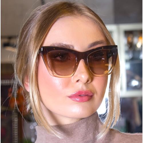 Yves Saint Laurent SL214-KATE-016-55 Brown Sunglasses