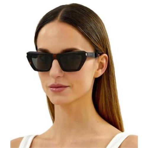 Yves Saint Laurent SL467-002-52 Havana Sunglasses