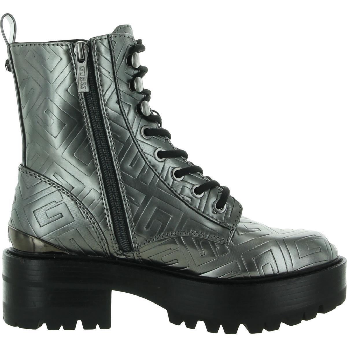 Guess Womens Fearne Platform Ankle Combat Lace-up Boots Shoes Bhfo 5645